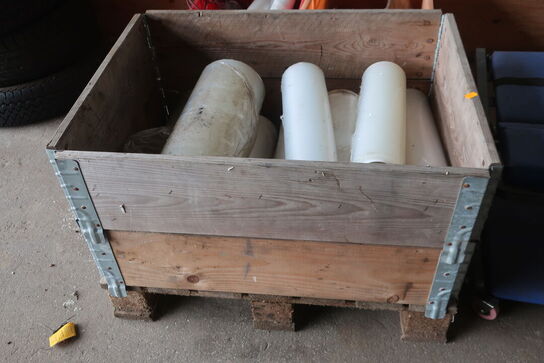 Paller m. div. indhold, dæk, vægtkontrol m.v. (se billeder)