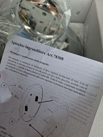 LED rund Spejl med 3xzoom