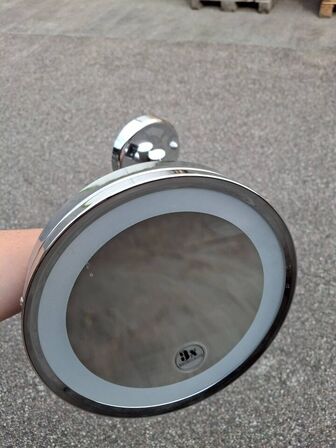 LED rund Spejl med 3xzoom