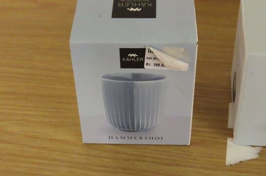 5 stk. Kopper & 1 stk. skål