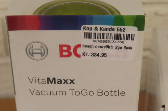 To go flaske + opbevaringsbøtte BOSCH