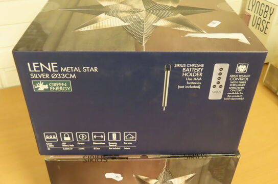 2 stk. Julestjerner SIRIUS 