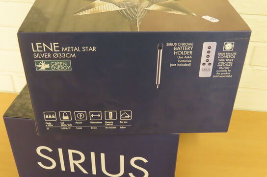 2 stk. Julestjerner SIRIUS 