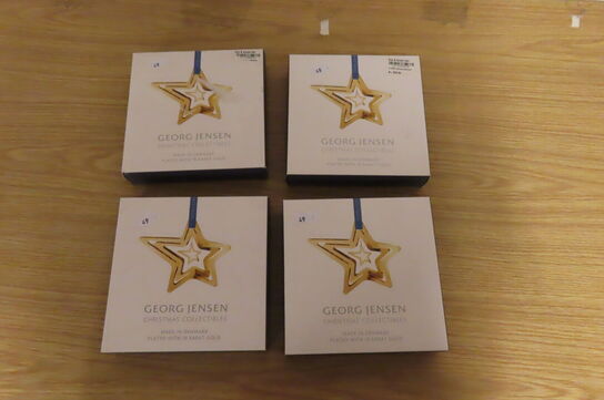 4 stk. Julestjerner GEROG JENSEN