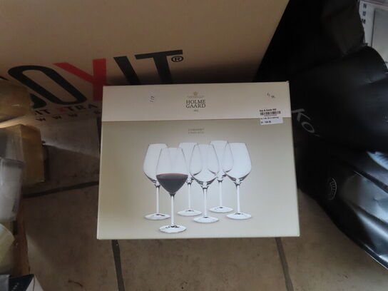 4 stk. Rødvinsglas HOLMEGAARD