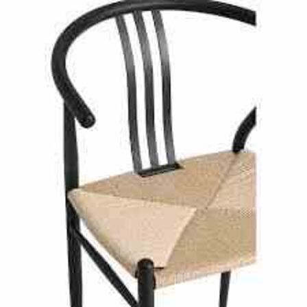 4 stk Norr Spisebordsstole sort/flet 