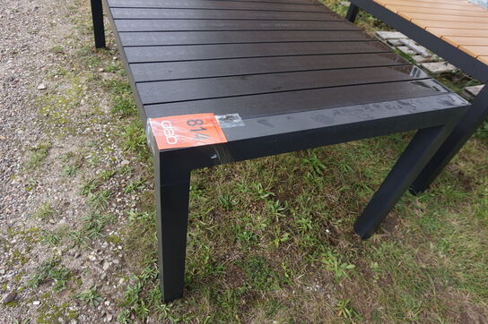 Canberra udtrækshavebord 100x 205/275 cm.- sort nonwood 