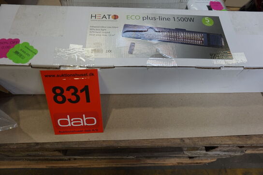 Heat1 eco plus-line 1500W terrassevarmer - sort 