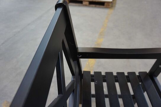 Kronborg havebænk matsort 