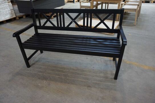 Kronborg havebænk matsort 