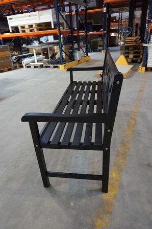 Kronborg havebænk matsort 