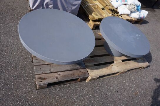 2 stk berlin lounge/havebordr Ø: 78 cm 