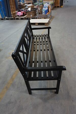 Kronborg havebænk matsort 