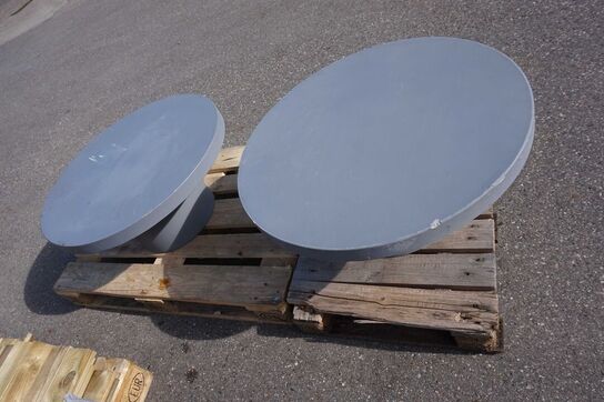2 stk berlin lounge/havebordr Ø: 78 cm 
