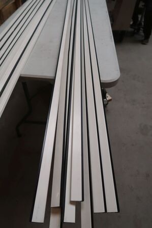 8 stk. Primo glaslister, hvid