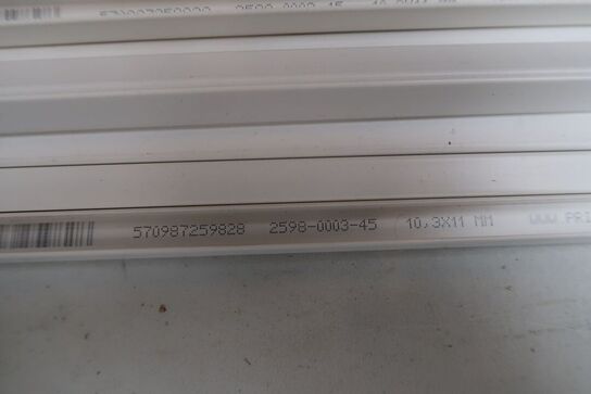 20 stk. forkantslister, hvid