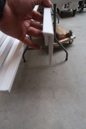 8 stk. fodpanel, hvid