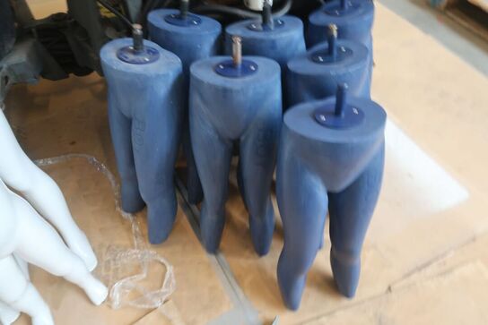 Mannequin dukker, blå underkroppe