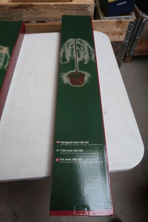 4 stk. hængepil med lys