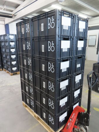 24 stk. Lagertransportkasser B&O