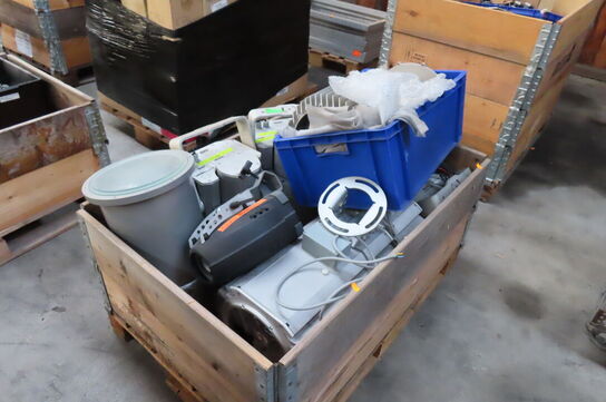 Palle med diverse reservedele til lys