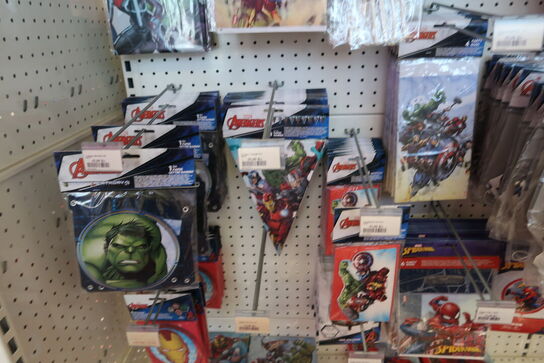 Div. Festtilbehør AVENGERS, SPIDER-MAN, BATMAN m.fl.