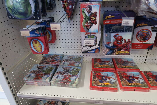 Div. Festtilbehør AVENGERS, SPIDER-MAN, BATMAN m.fl.