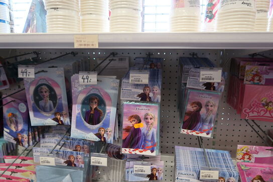 Div. Festtilbehør DISNEY, FROST m.fl.