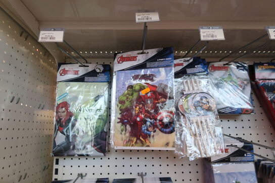Div. Festtilbehør AVENGERS, SPIDER-MAN, BATMAN m.fl.