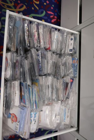 Div. Balloner med motiv m.m. i skuffer