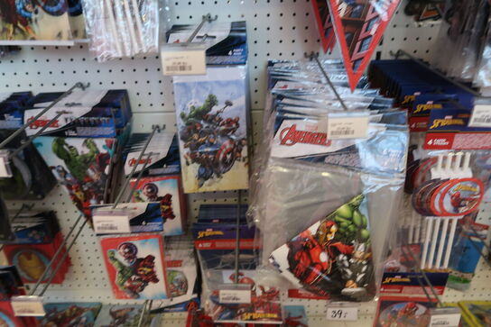 Div. Festtilbehør AVENGERS, SPIDER-MAN, BATMAN m.fl.