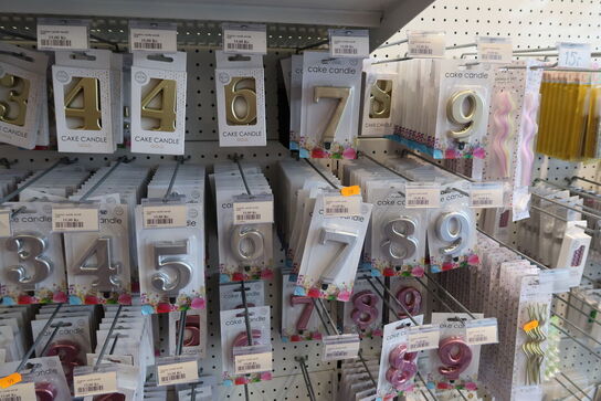 Div. Lys til kager med tal