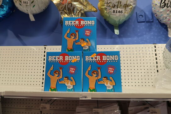 3 stk. beer bong