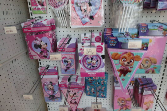 Div. Festtilbehør DISNEY, PAW PATROL m.fl.