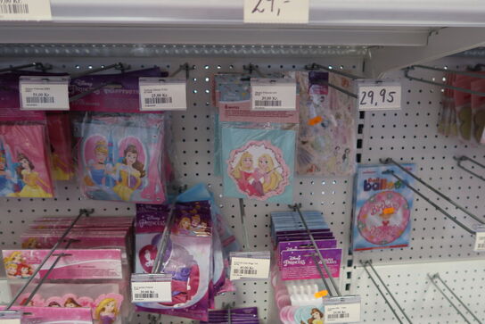 Div. Festtilbehør DISNEY, FROST m.fl.