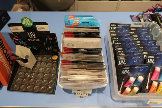 Div. UV-maling, festtilbehør m.m.