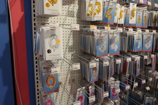 Div. Balloner med tal og bogstaver