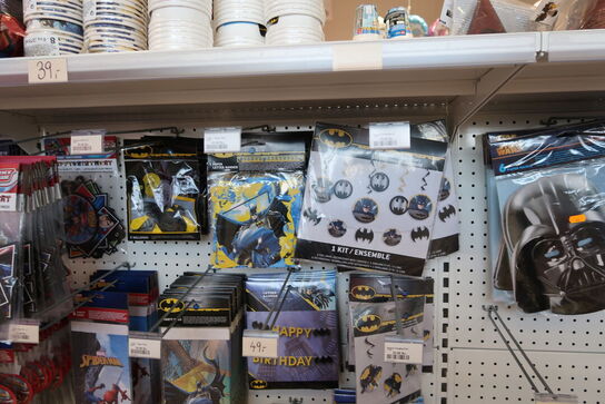 Div. Festtilbehør AVENGERS, SPIDER-MAN, BATMAN m.fl.