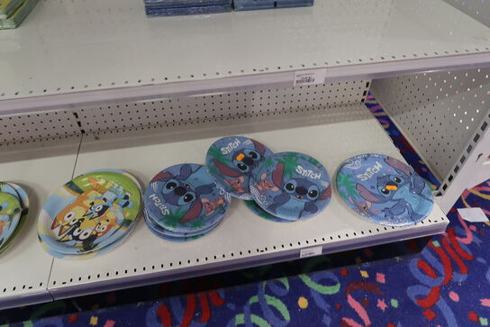 Div. Festtilbehør, BLUE, STITCH m.fl.