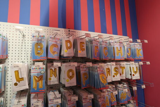 Div. Balloner med tal og bogstaver