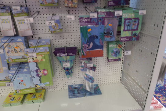 Div. Festtilbehør, BLUE, STITCH m.fl.