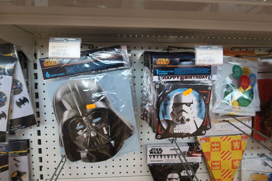 Div. Festtilbehør AVENGERS, SPIDER-MAN, BATMAN m.fl.