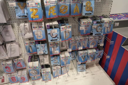 Div. Balloner med tal og bogstaver