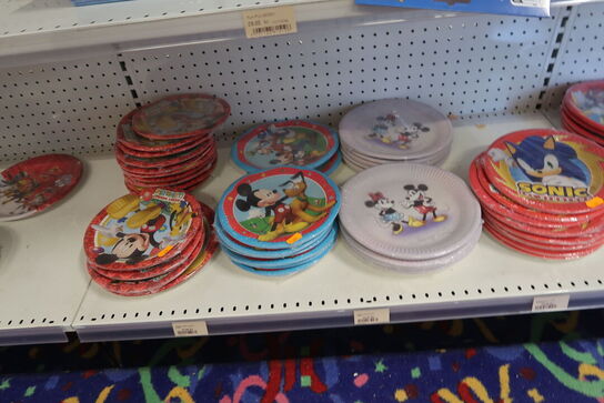 Div. Festtilbehør DISNEY, SONIC m.fl.