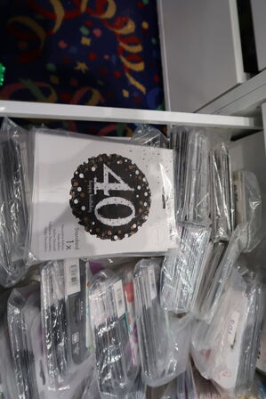 Div. Balloner med motiv m.m. i skuffer