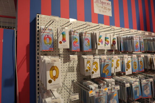 Div. Balloner med tal og bogstaver