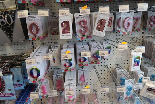 Div. Lys til kager med tal