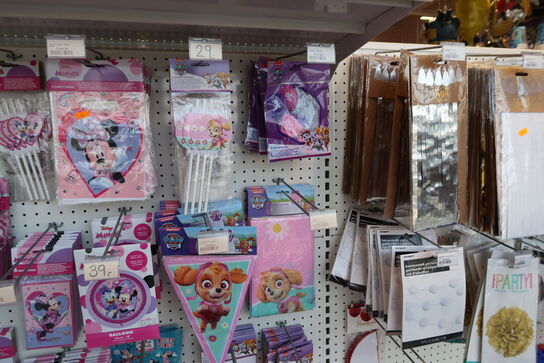 Div. Festtilbehør DISNEY, PAW PATROL m.fl.