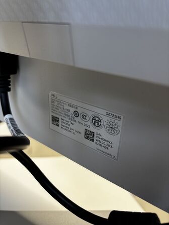 4 stk. "S2721HS 27"" skærm 27"" FHD 1080p IPS-panel AMD FreeSync, 75Hz opdateringshastighed DisplayPort/HDMI/3,5mm lyd"  - DELL