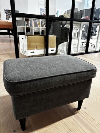 Taburet, Nordvalla mørkegrå - IKEA STRANDMON